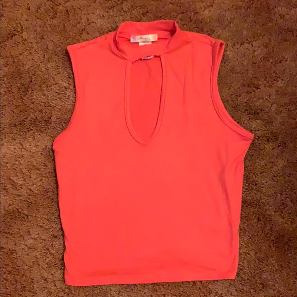Soft cut out tank top